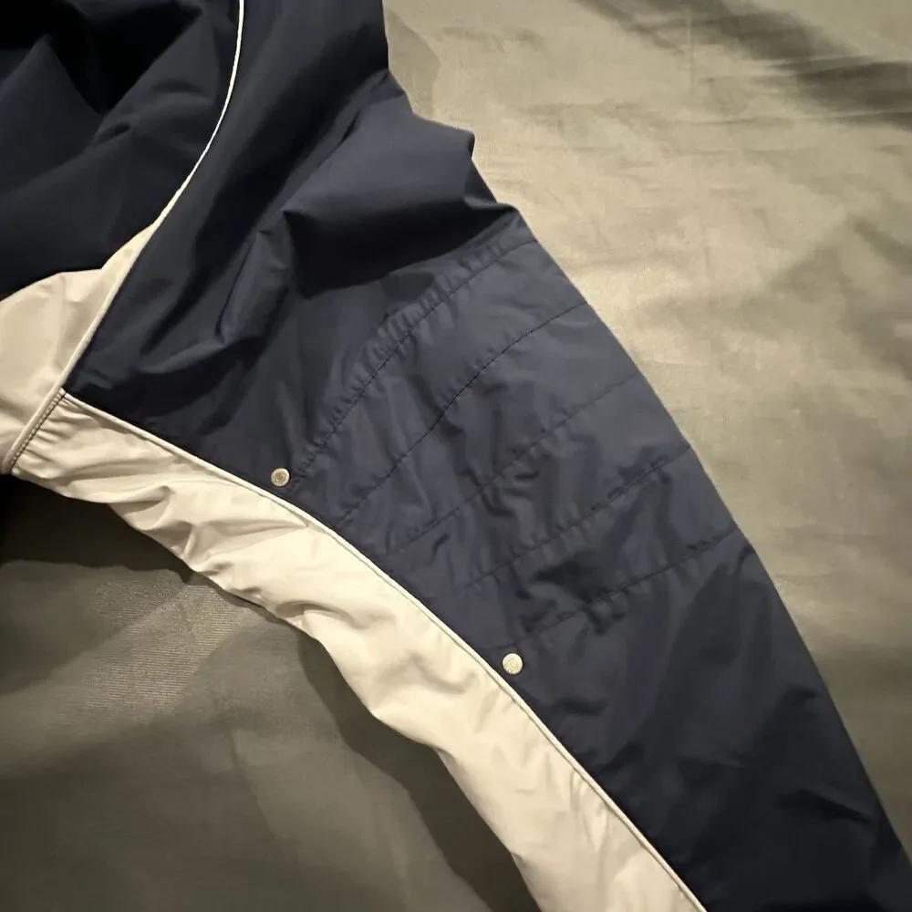 Vintage Reebok Hockey Reversible Windbreaker Jacket Fleece Lined Everblades Mens